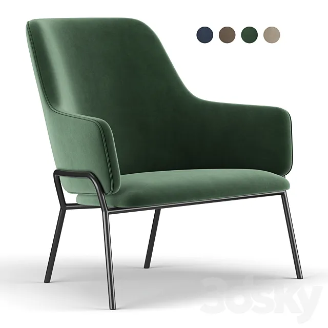 Skift Lounge Armchair 3ds Max