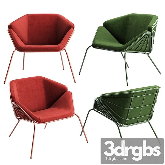 Skin lounge armchair