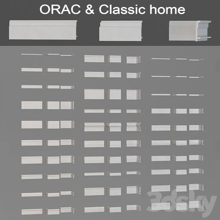 Skirting boards and Orac Classic home 3DS Max