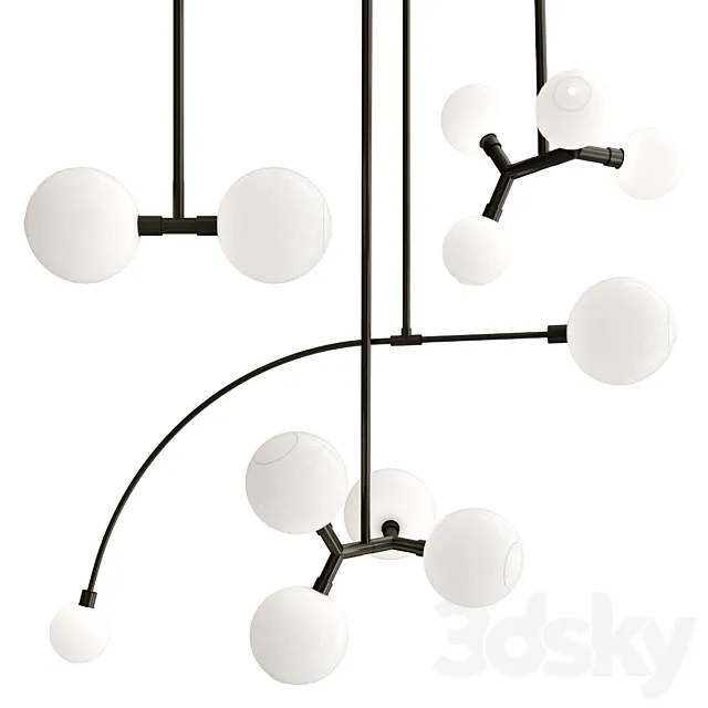 SkLO pendant lamp collection 3ds Max