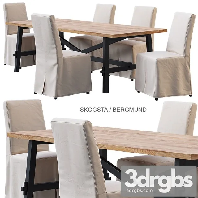 Skogsta Bergmund Ceiling And Chair Ikea 3 3dsmax Download