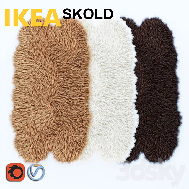 Skold Skald sheep skin 160_90 3ds Max