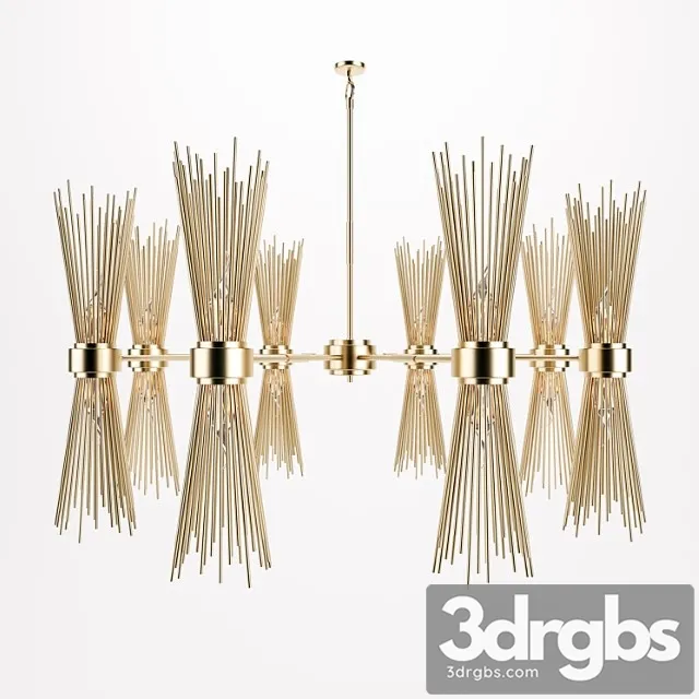 Skyla brass chandelier 3dsmax Download