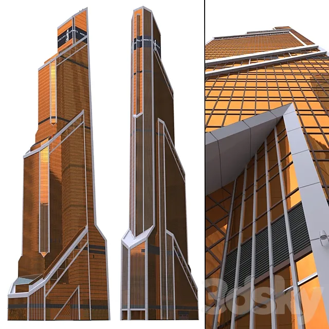 Skyscraper Mercury City Tower (“Mercury”) 3DS Max Model