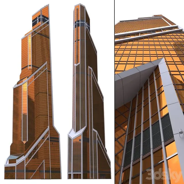 Skyscraper Mercury City Tower Mercury 3dsMax Model