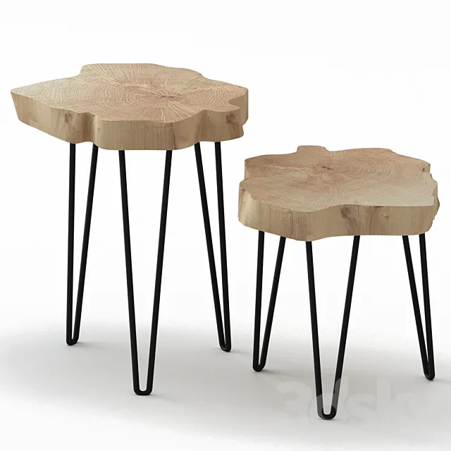 Slab coffee tables. 3DS Max Model