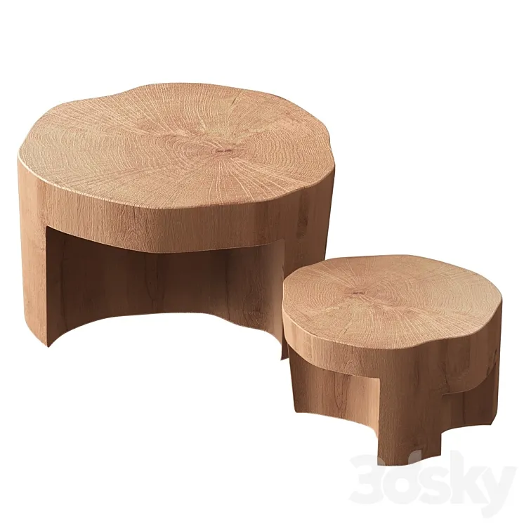 Slab coffee tables 3DS Max Model