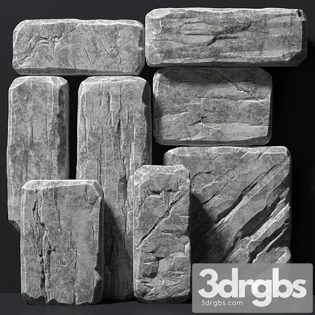 Slab Stone Rock Big N1 3dsmax Download