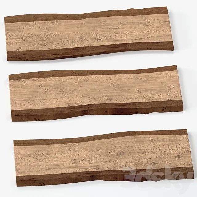 Slabs of wood 3ds Max