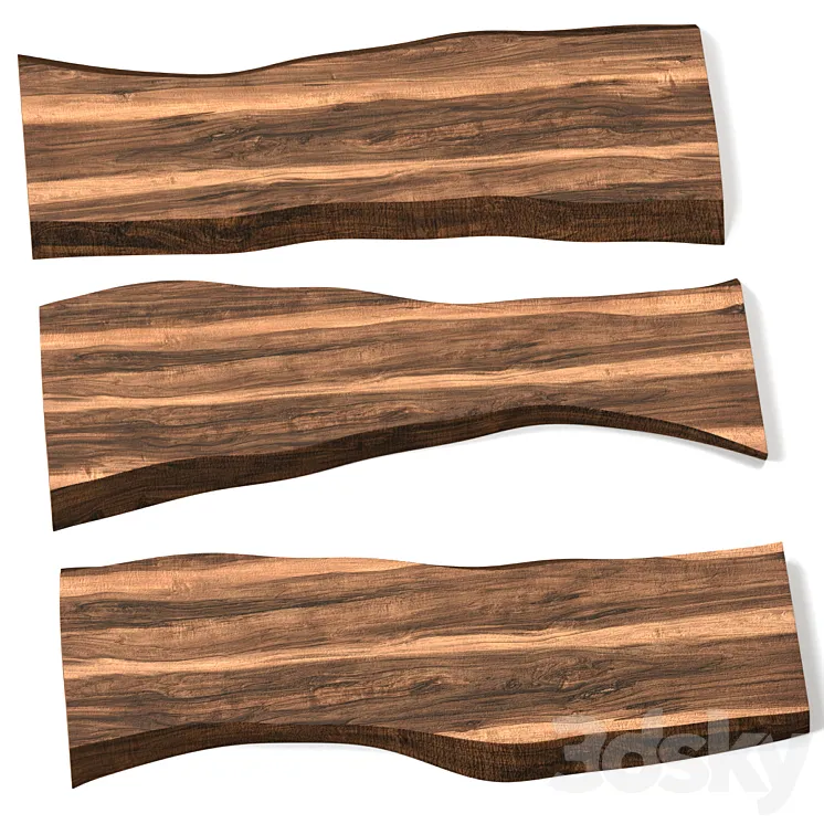 Slabs of wood. 3DS Max
