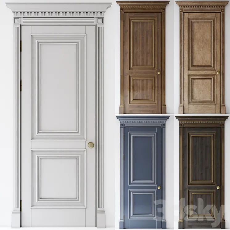 Slassic door collection 3DS Max