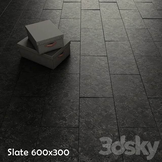 Slate in two colors 3DSMax File