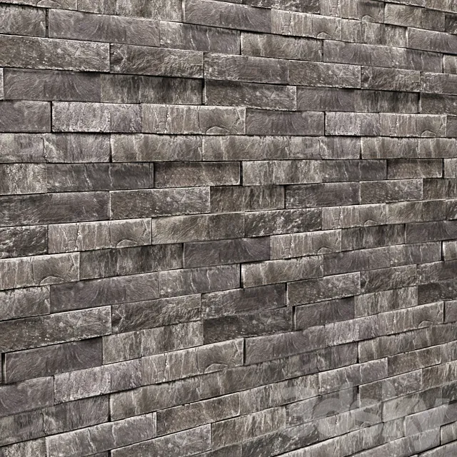 Slate stone wall slate stone stone wall wild stone 3ds Max