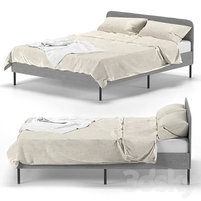 Slattum Double Bed IKEA 3DS Max Model