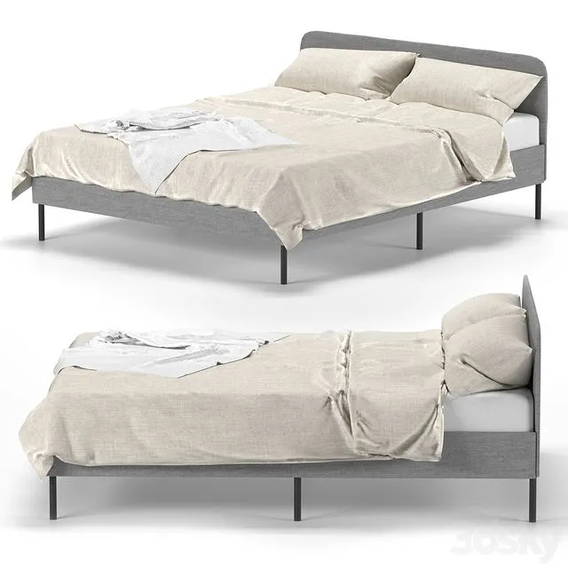 Slattum Double Bed IKEA 3dsMax Model