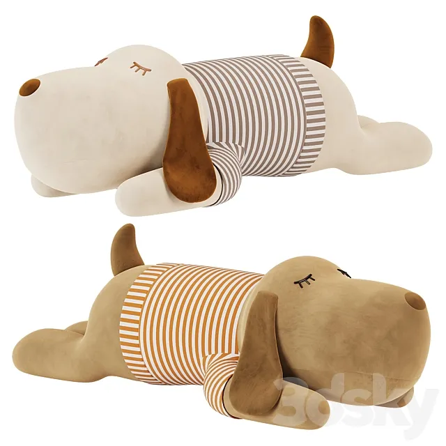 Sleep Dog Plush 3DS Max Model