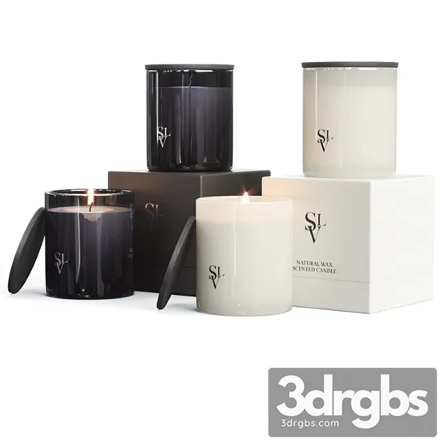 Slettvoll glass scented candle set