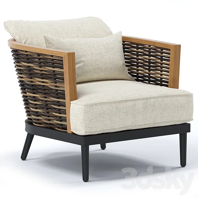 Slettvoll Marty stol 3ds Max