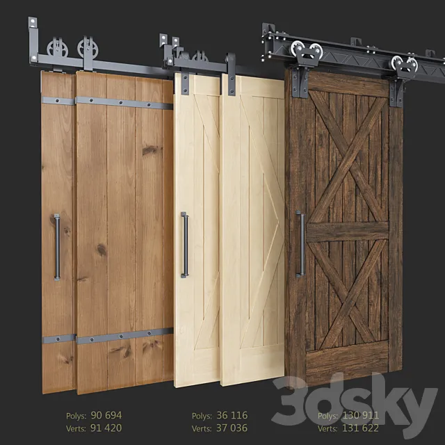 Sliding Barn Door (Garrick Barn Classic I-Beam) 3DS Max Model