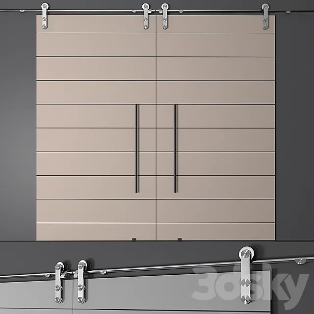 Sliding doors 3ds Max