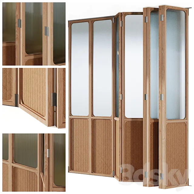 Sliding doors | Folding partition | 01 3ds Max