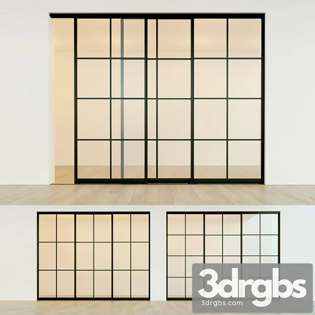 Sliding partition door 15 3dsmax Download