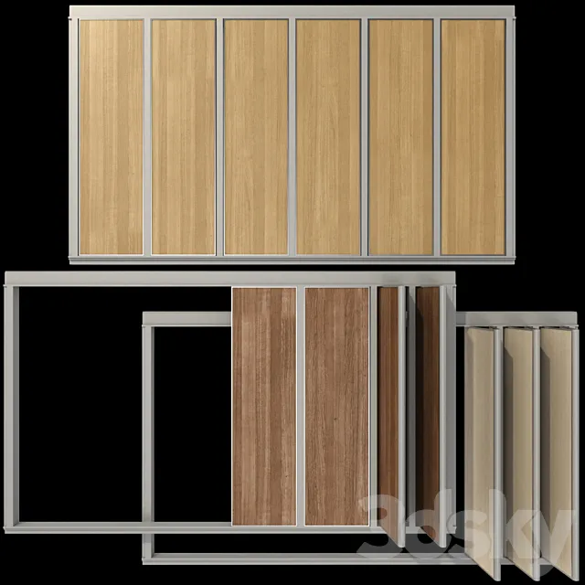 Sliding Partition Walls _ Wood Sliding Partition Walls 3ds Max