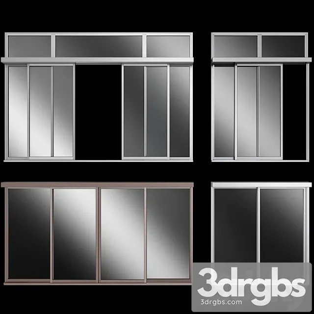 Sliding Stained Glass Aluminum Doors 9 3dsmax Download