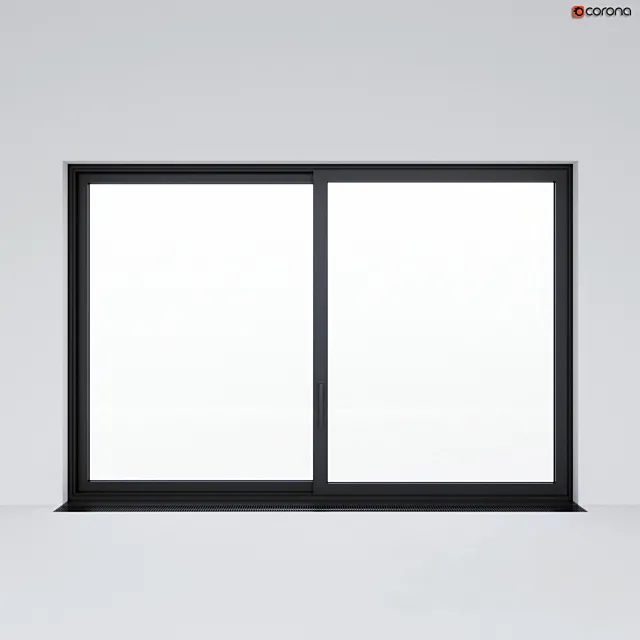 Sliding window (door) 3 3ds Max