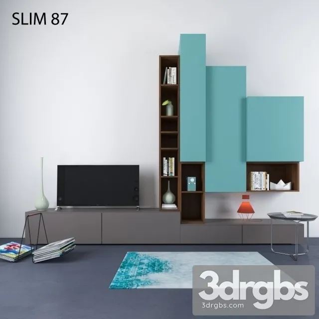 Slim Display Wardrobe 3dsmax Download