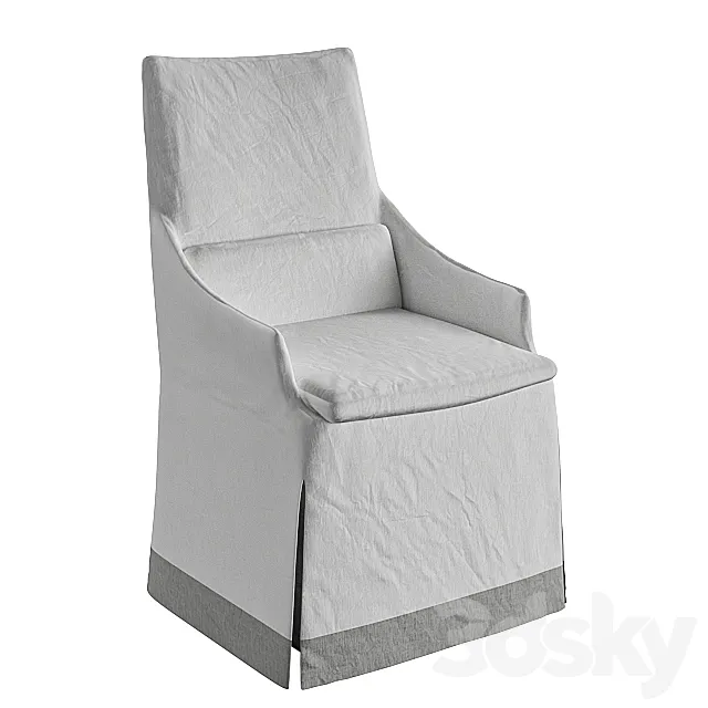 Slip Cover Chair 3DS Max Model