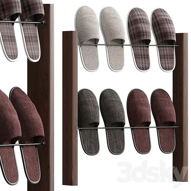 Slippers for hallway 3dsMax Model