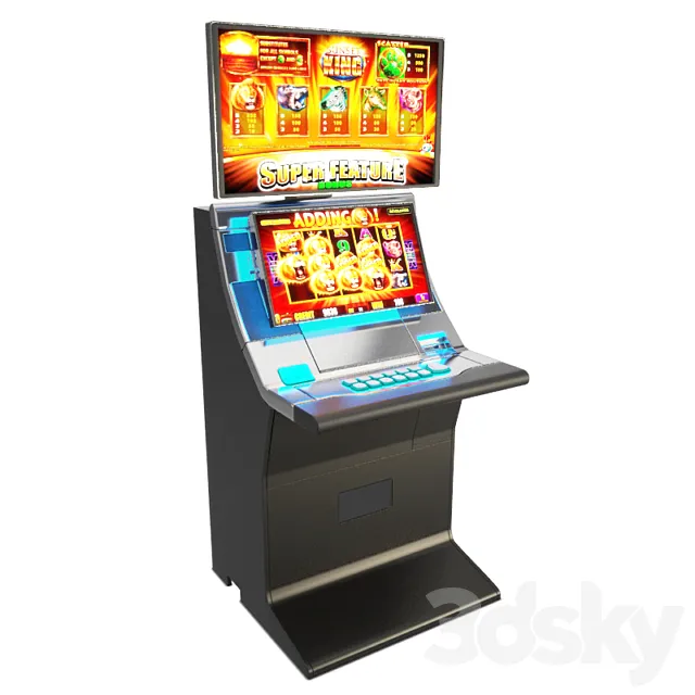 Slot Machine Helix Super Screen 3DS Max Model