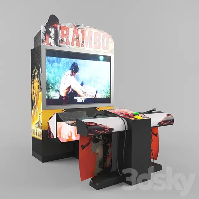 slot machine “Rambo” 3ds Max