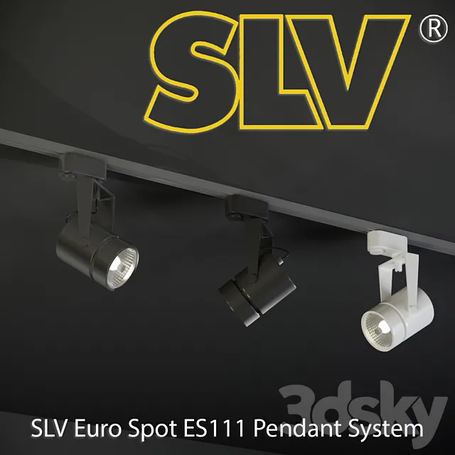 SLV Euro Spot ES111 Pendant System 3DSMax File