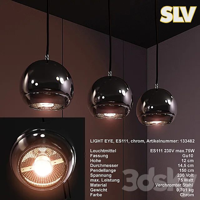 SLV Light Eye ES111 3DSMax File