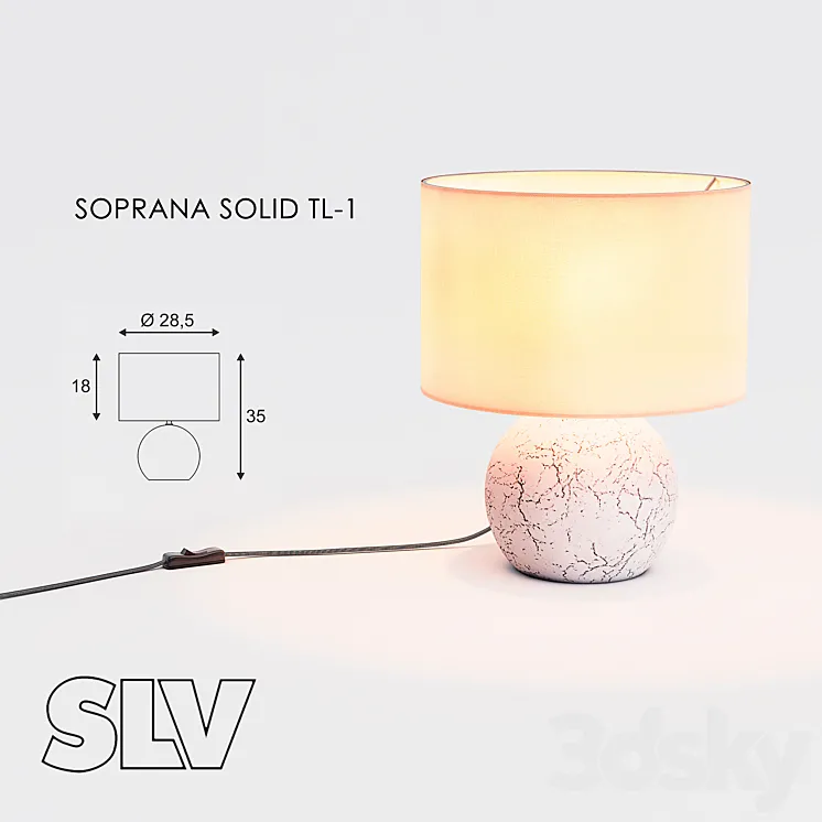 SLV Soprana solid TL-1 3DS Max