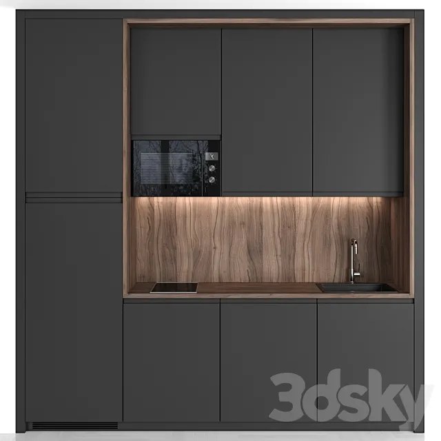 Small Modern Kitchen 108 3ds Max