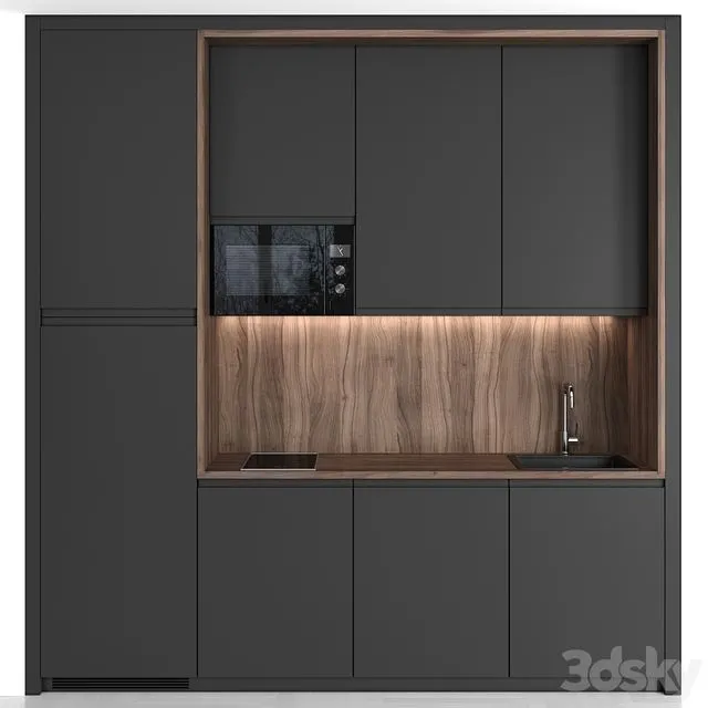 Small Modern Kitchen 108 3dsMax Model