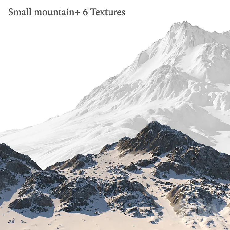 Small mountain + 6 Textures 3DS Max