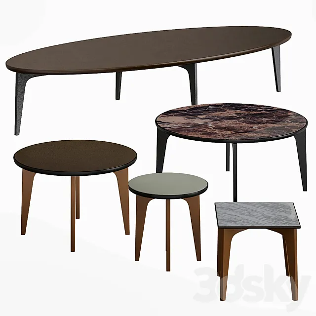 Small Tables by Giorgetti 3ds Max