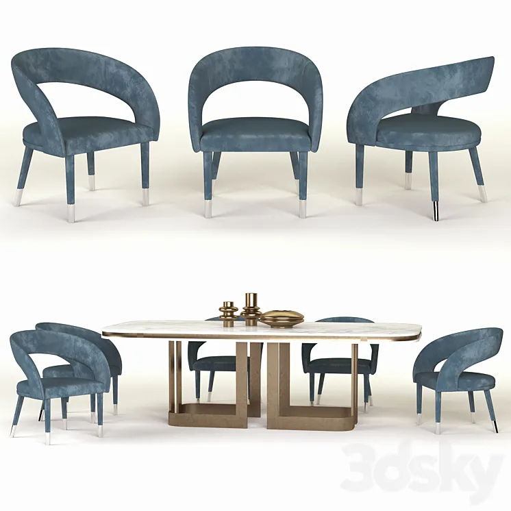 Smania Gatsby Chair 1 3DS Max