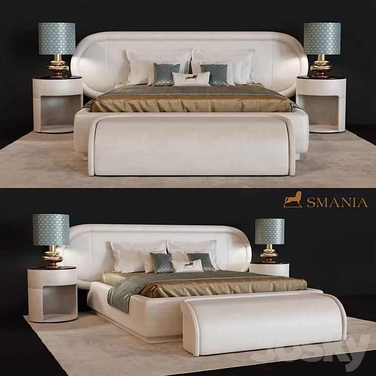 Smania James bed 3DS Max