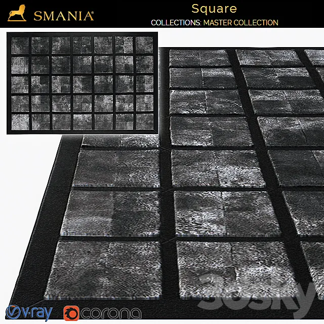 Smania Square carpet 3DSMax File