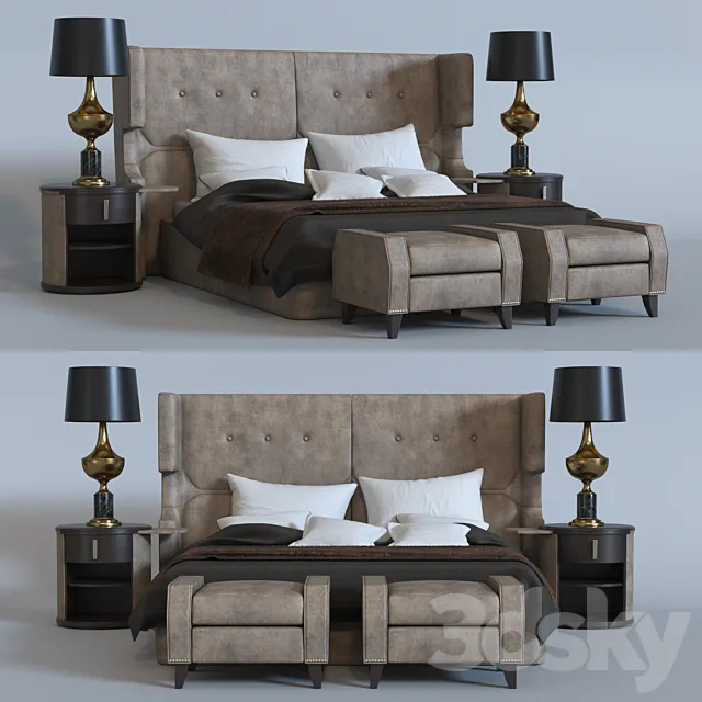 SMANIA WILLIAM bed 3ds Max
