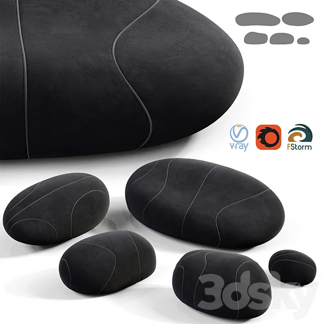 Smarin living stones 3DS Max Model