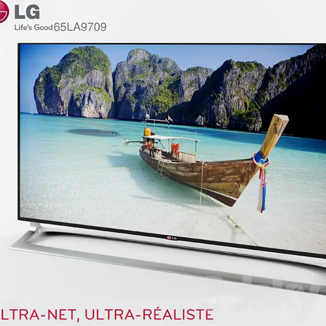 smart 3d Tv LG 65LA9709 UHD 3ds Max