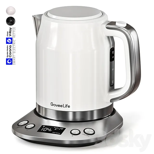 Smart Electric Kettle 3ds Max