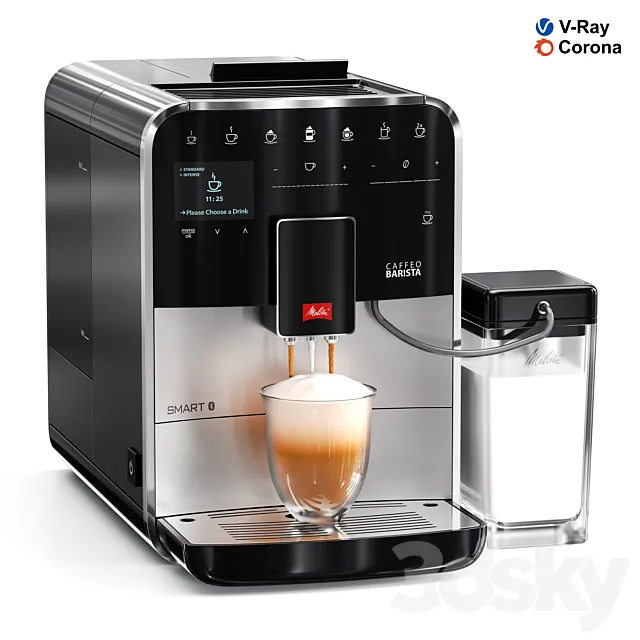 Smart Fully Automatic Coffee Machine 3ds Max