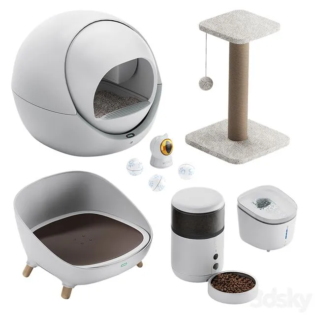 Smart Pets Accessories by Petoneer and Petree 3dsMax Model